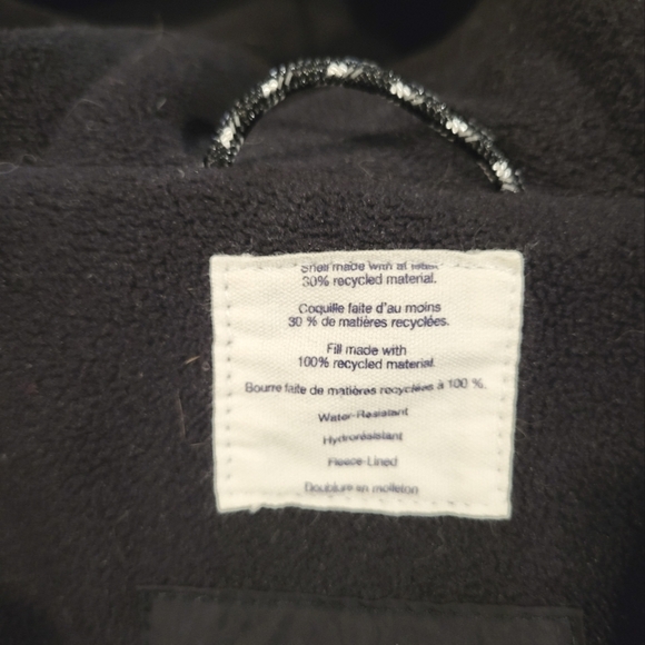 GAP Teen Winter Puffer Jacket - Size 18-20 - Black - Picture 6 of 7